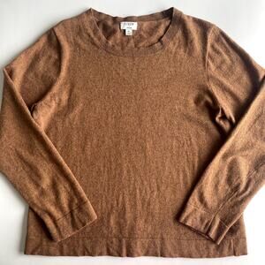 J. Crew Factory Wool Blend Sweater Size XL Brown Teddie